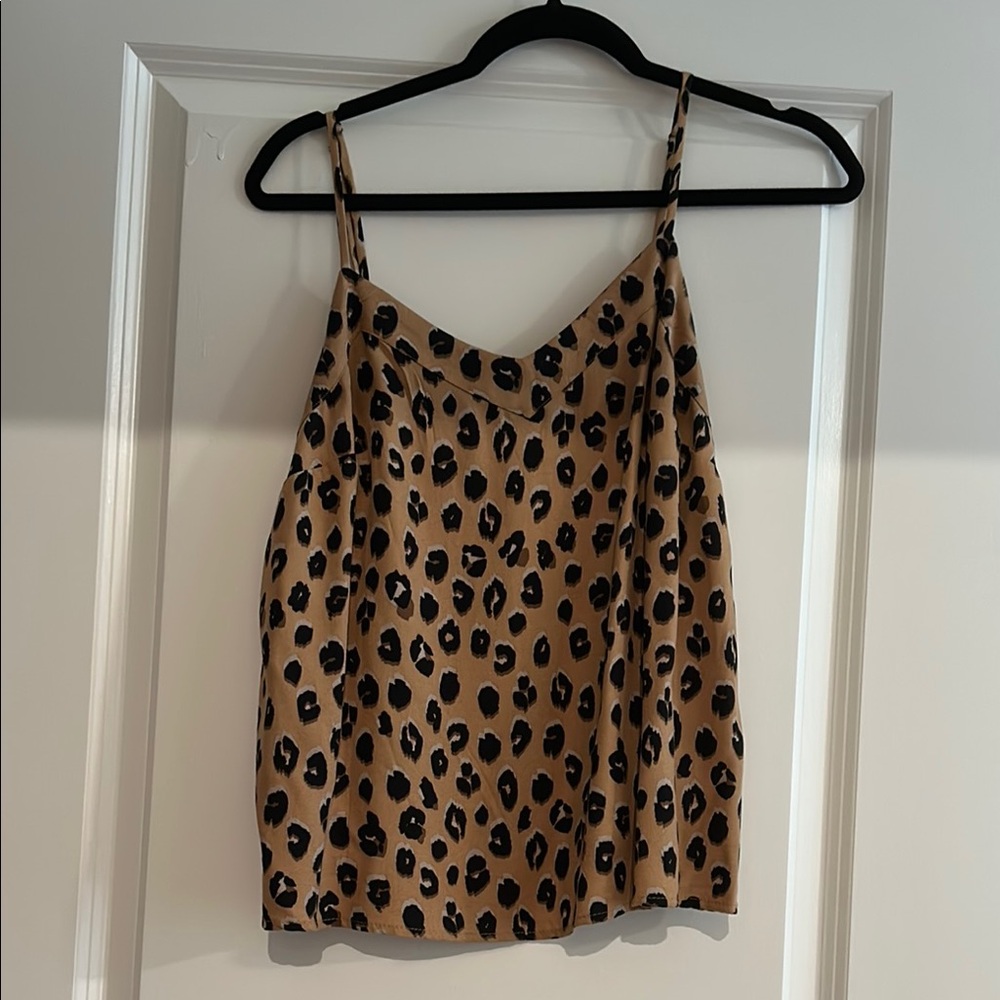 A New Day Tan Cream Sleeveless Fitted Camisole